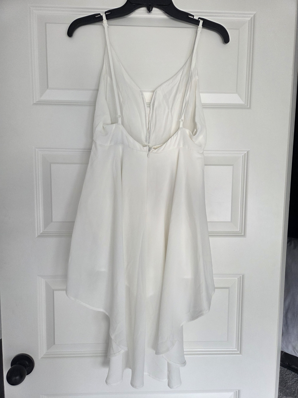 White High-Low Spaghetti Strap Rompwr - Picture 2 of 2